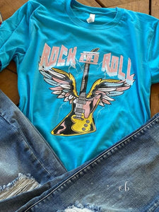 Rock and roll screen print transfer RTS