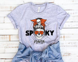 Spooky mama screen print transfer RTS