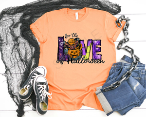 For the love of Halloween screen print transfer RTS B10