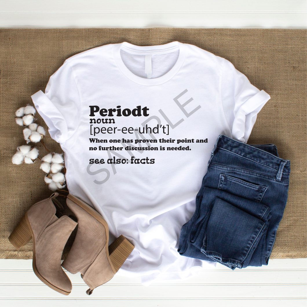 Periodt definition screen print transfer RTS