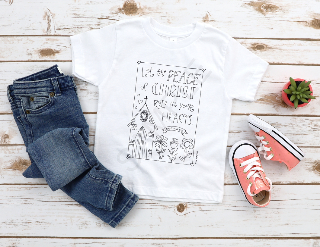 Bible verse coloring sheet... screen print transfer RTS