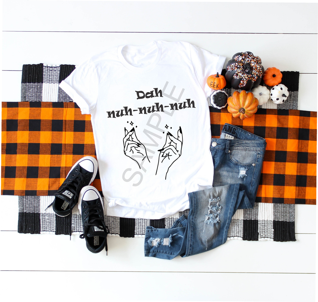 Dah nuh nuh nuh Addams Family inspired design