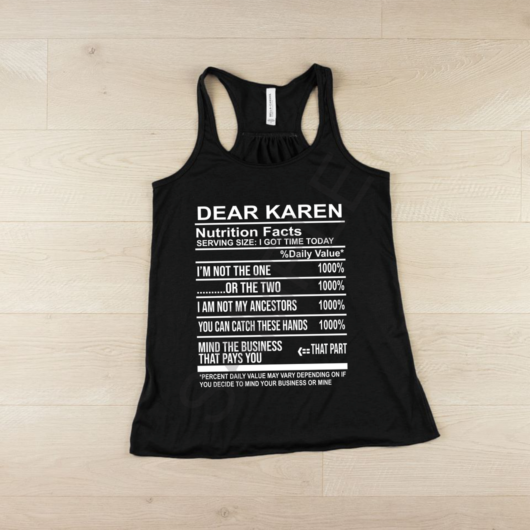 Dear Karen screen print transfer RTS B15