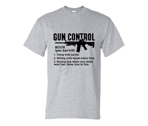 Gun control screen print transfer RTS