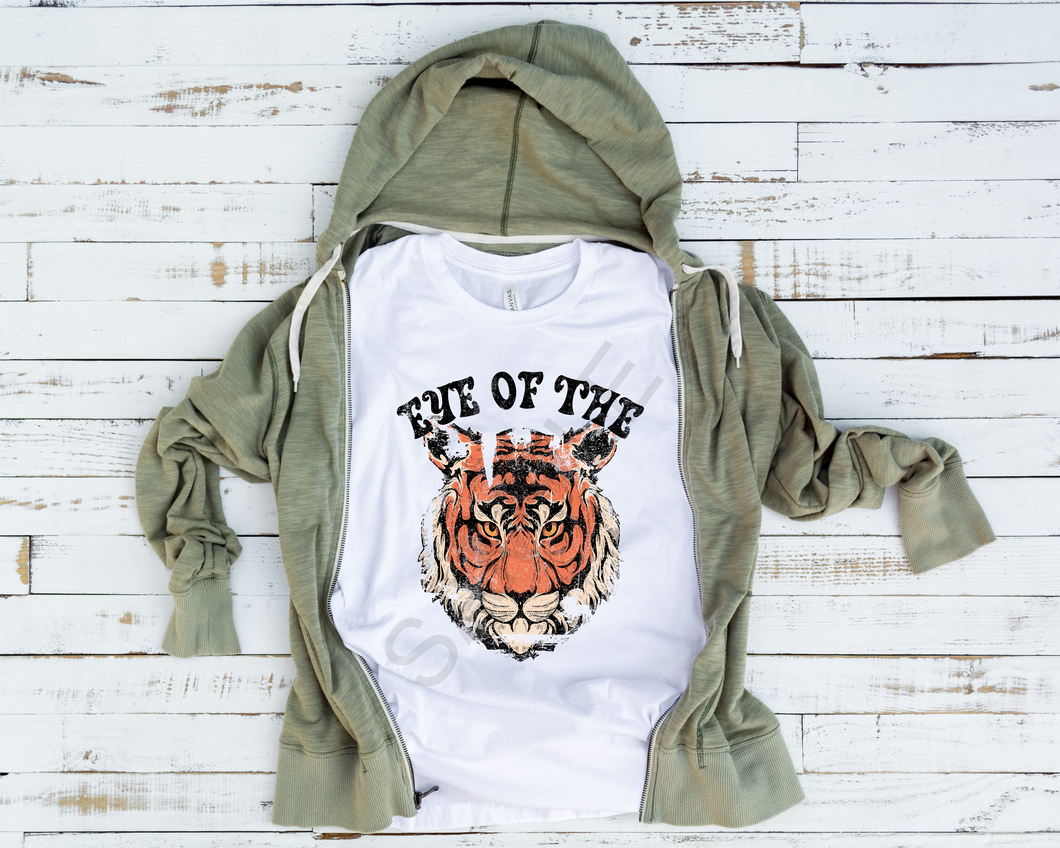 Eye of the tiger sublimation transfer heat press ready image