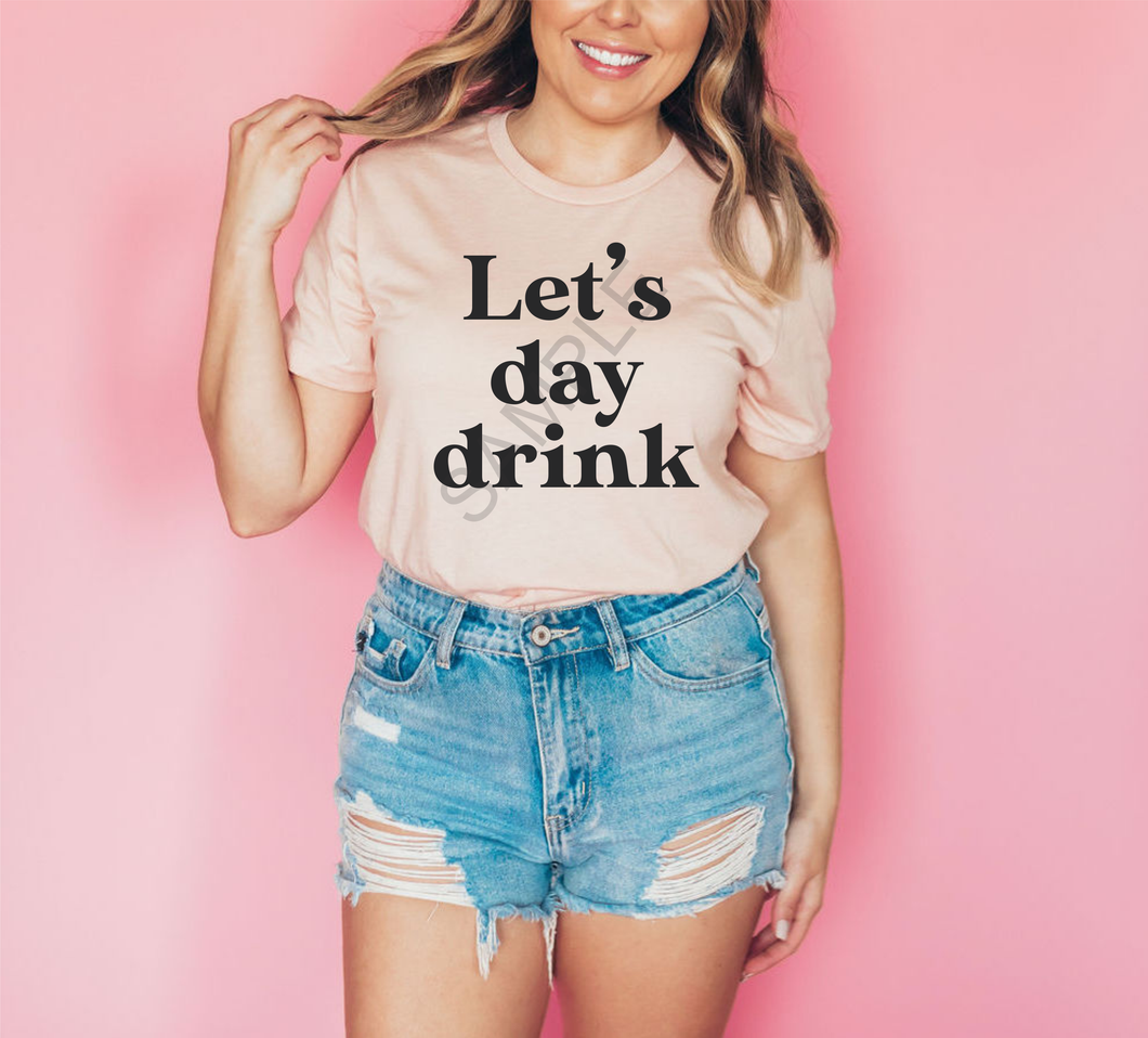 Let's day drink digital download PNG