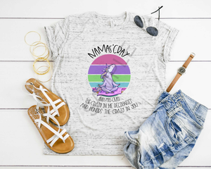 Namas cray meditating unicorn funny transfer