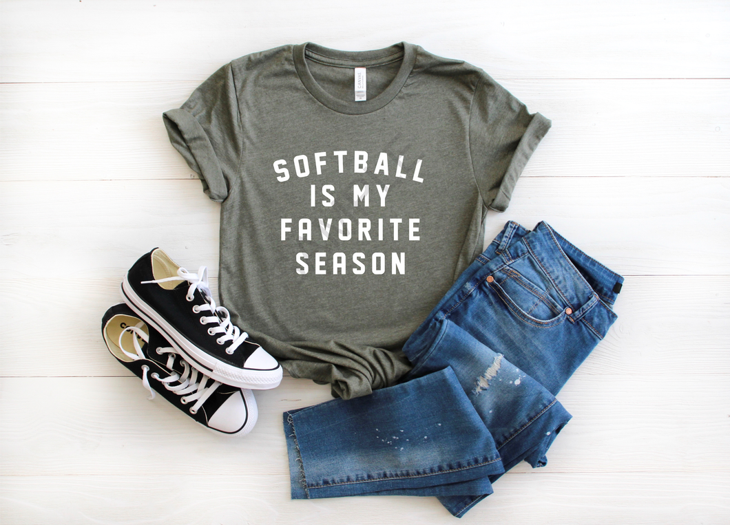 Softball is my favorite season screen print transfer RTS