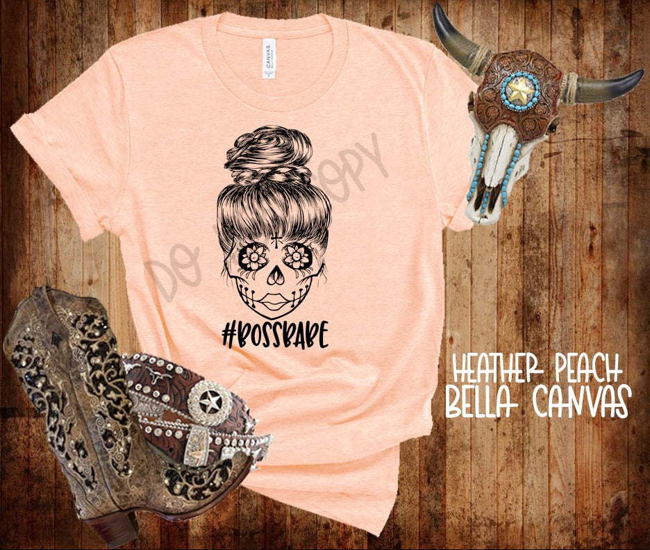 Boss Babe screen print transfer RTS