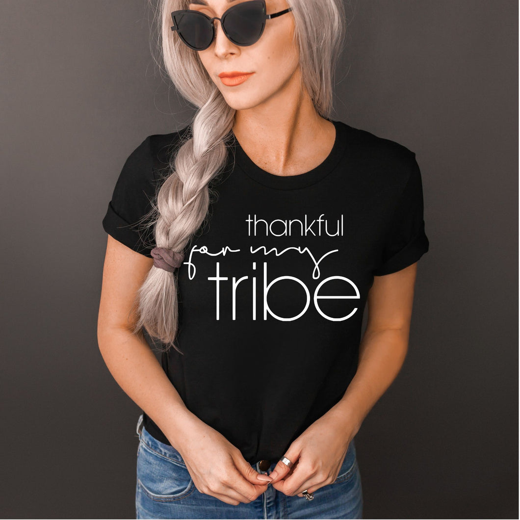 Thankful for my tribe screen print transfer RTS