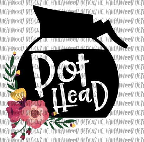 Pot head funny sublimation transfer heat press ready image