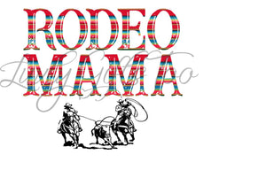 Rodeo mama sublimation transfer heat press ready image