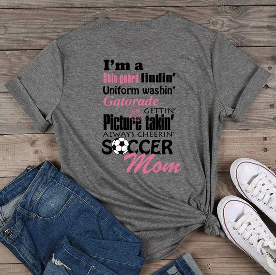 Proud girl soccer mom sublimation transfer heat press ready image