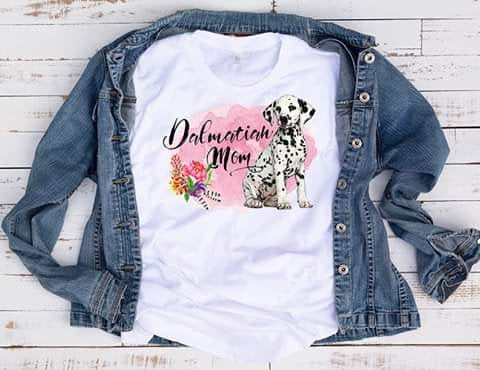 Dalmation dog pet sublimation chromablast transfer heat press ready image diy