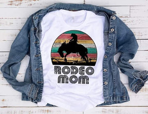 Rodeo mom retro style sublimation chromablast transfer heat press ready image diy