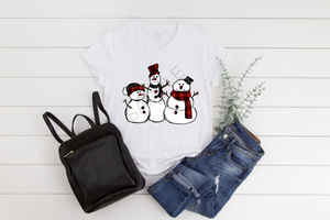 Snowmen cute winter christmas holiday transfer